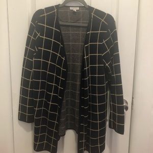Charter Club Checkered Cardigan